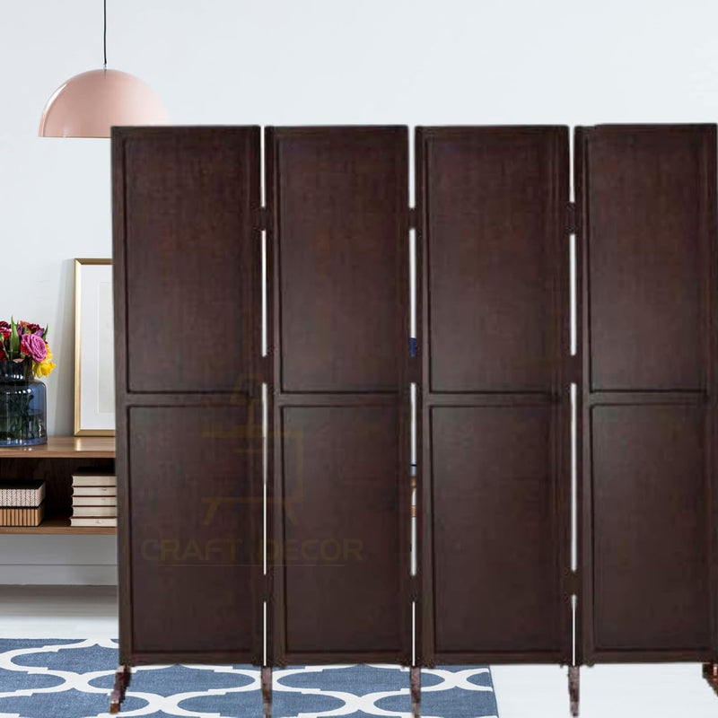 CRAFT DECOR Wooden Partition for Living Room, Wood Screen Separators, Wooden Room Wall Divider Wall Panels, Folding Screen for Living Rooms/Bedroom/Office/Restaurant/Pooja Room
