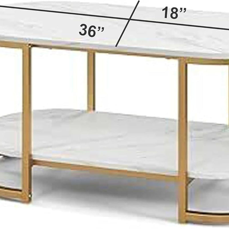 CROWN ART SHOPPEE Metal Centre Tables For The Living Room, Side Tables And Coffee Tables: Small Apartment Home Furnishings; Contemporary Coffee Tables; Oval Sofa Tables; And Side Tables 2 Tier White