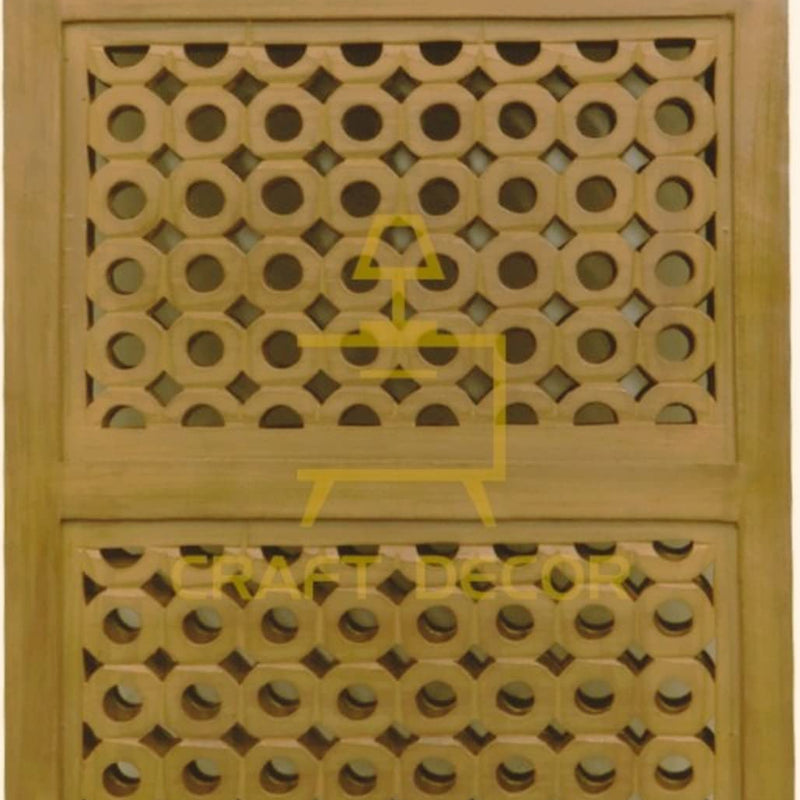 CRAFT DECOR Wooden Partitions for Living Rooms 4 Feets Wooden Partition Wall Divider, Wood Screen Separator 6 Wall Panels for Living Room /Bedroom /Office/ Restaurant / Kitchen / Pooja Room