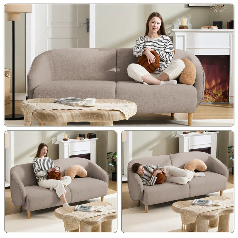 Pepricorn Modern Deep Seat Standard Sofa - Wooden Bazar
