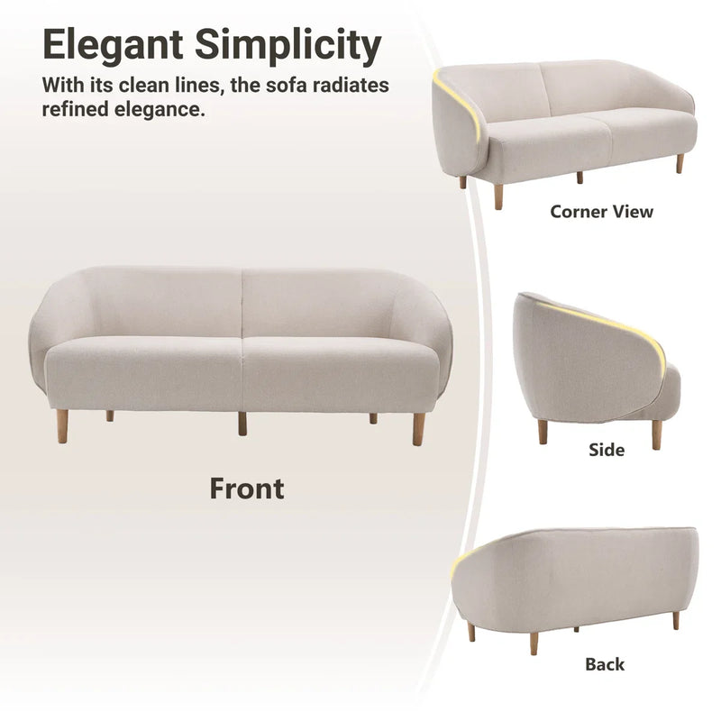 Modern Deep Seat Standard Sofa - Wooden Bazar