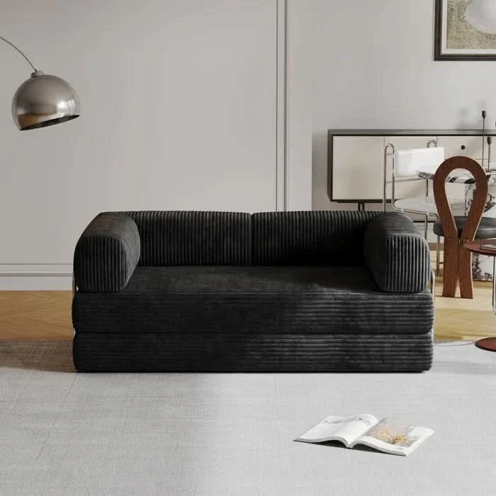 Zerty Saternine Multi-Functional Folding Floor Sofa Bed with Removable Back and Armrests