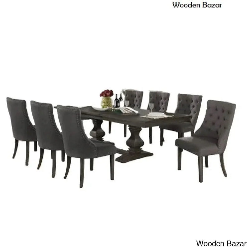 8 seater Dining Table set in teak wood
