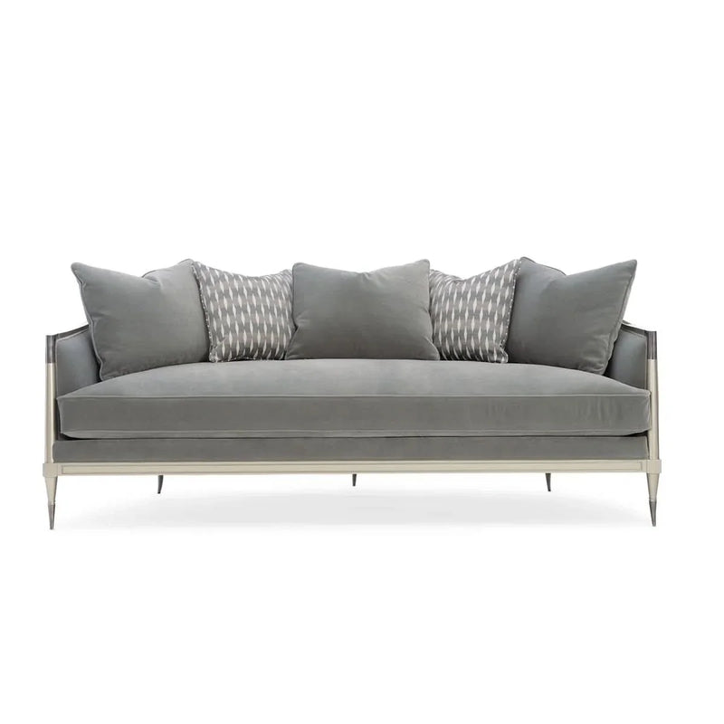 Curved Arm Upholstered Sofa – Chic Accent for Your Home Decor