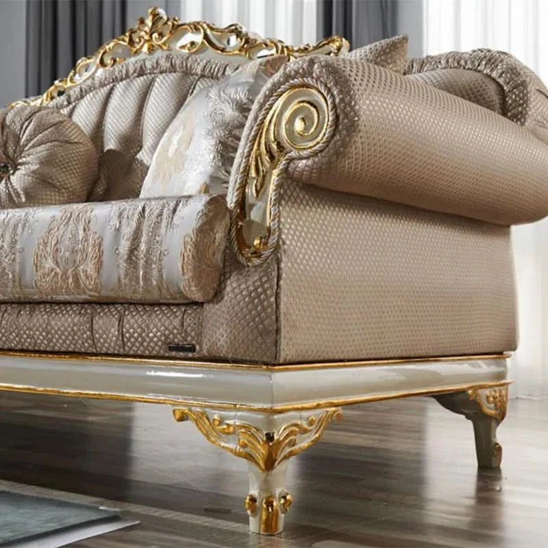 Adabellez 3 - Piece Living Room Set Luxury Sofa Set