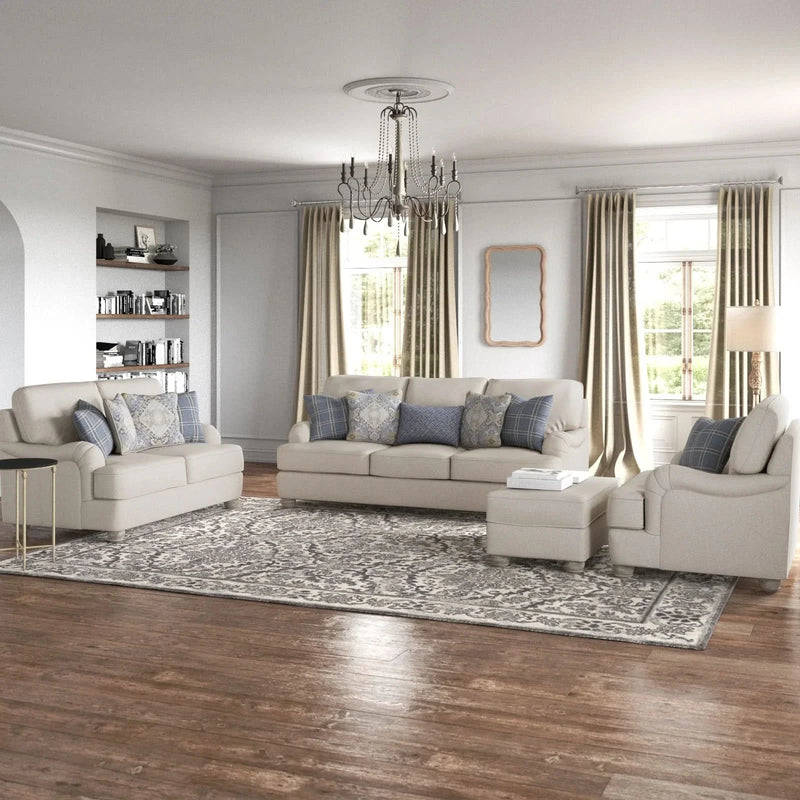 Addilyno 4 - Piece Living Room Luxury Sofa Set