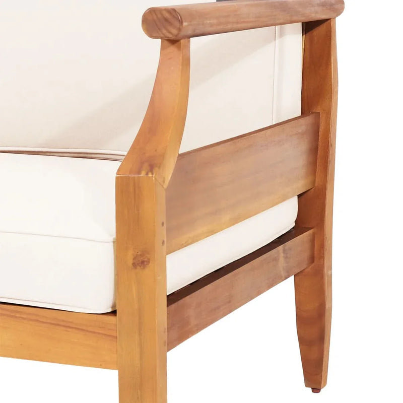 Wooden Frame 3-Seater Sofa – Elegant Design with Lasting Strength
