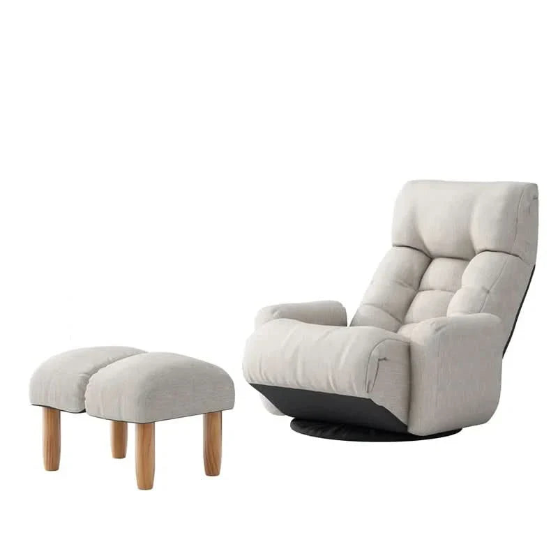 Hackerol Upholstered Swivel Accent Chair with Ottoman - Craft Decor