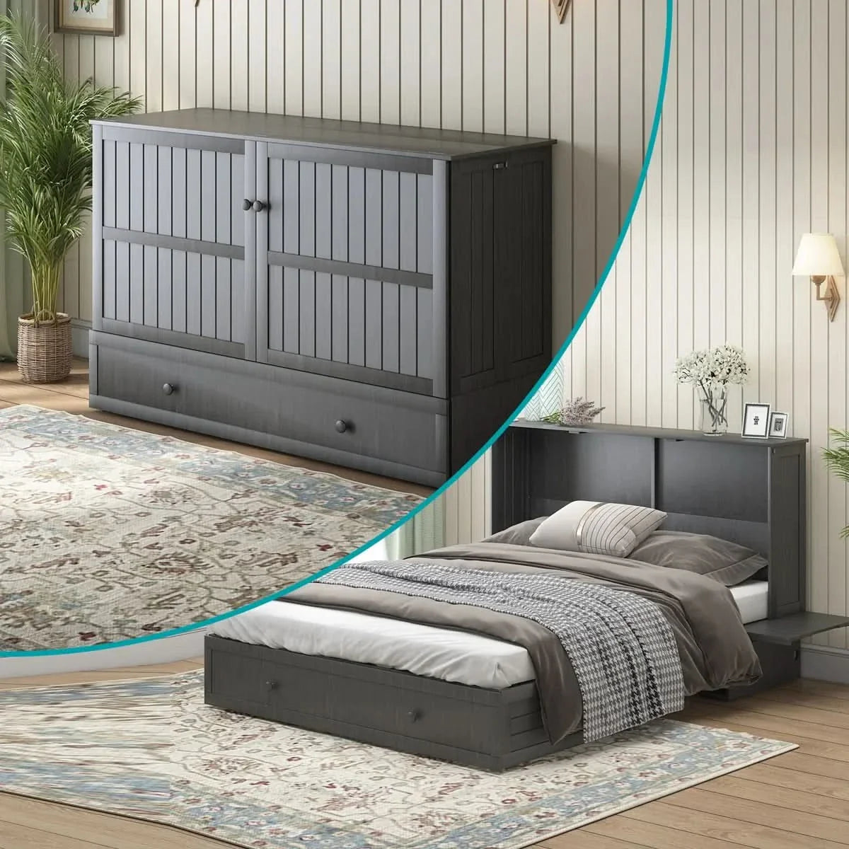 Shivank Murphy Storage Bed with Mattress - Craft Decor