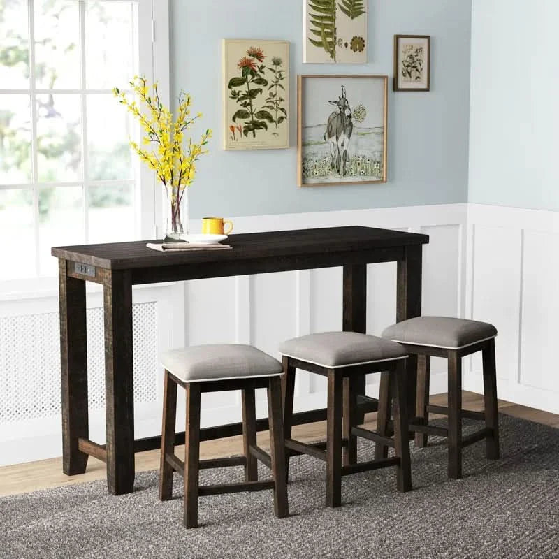 Jaspertob  3 Seater Solid Wood Dining Set - Craft Decor