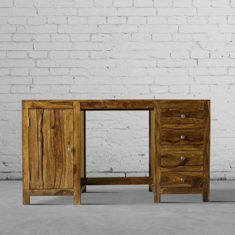 Solid Wood Study Table - Craft Decor