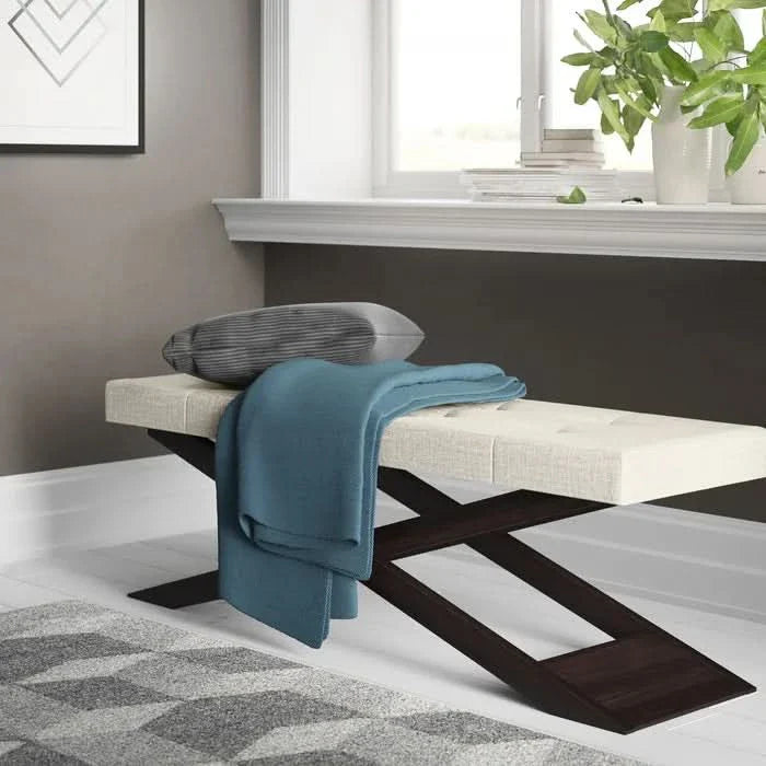 Lysino Upholstered Bench - craft decor