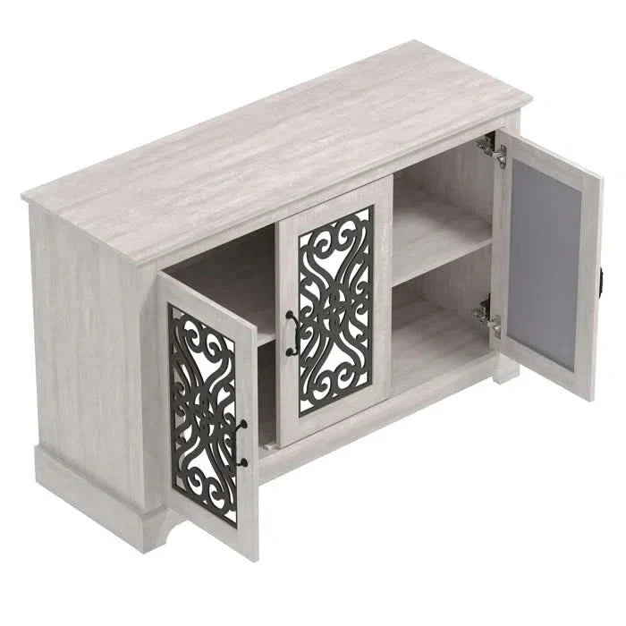 Farmhouse Wide Sideboard – Vintage-Inspired Storage Unit