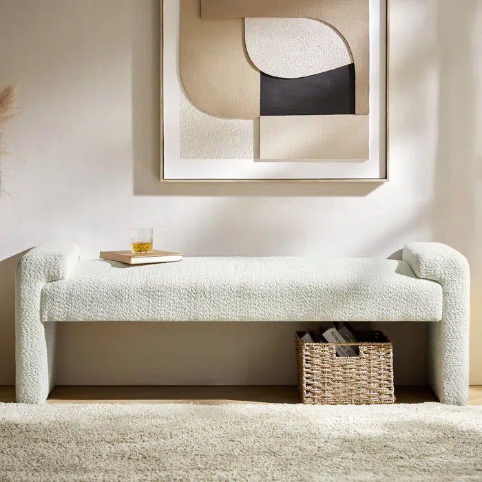 Gelly Modern Upholstered Accent Bench - craft decor
