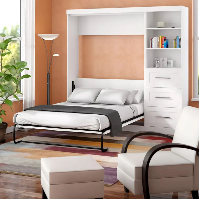 Murphy Bed with Shelving and Drawers - Craft Decor
