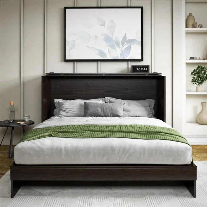 Queen Cabinet Bed With Storage Drawer - Craft Decor