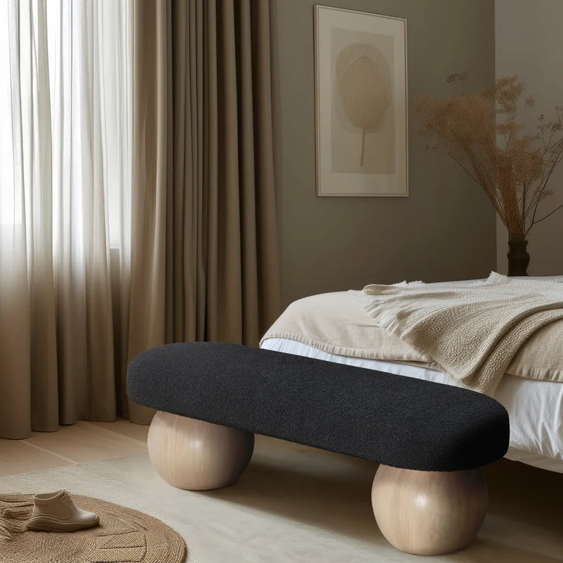 Henik Modern Upholstered Bench - craft decor