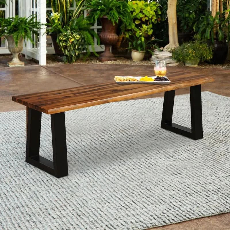 Hamraaz Solid Wood Bench - craft decor