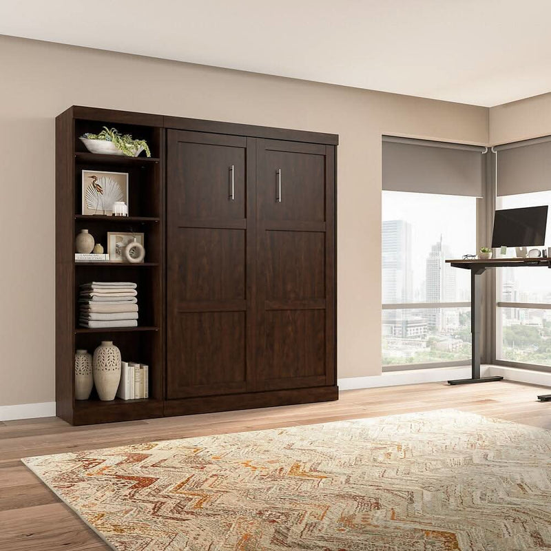 Yawnix  Full Murphy Bed with Shelving Unit