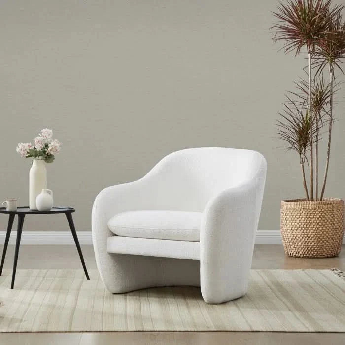 Kakwod Upholstered Barrel Accent Armchair - Craft Decor
