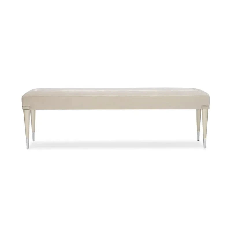 Iyer Boarding On Beautiful Upholstered Bench - craft decor