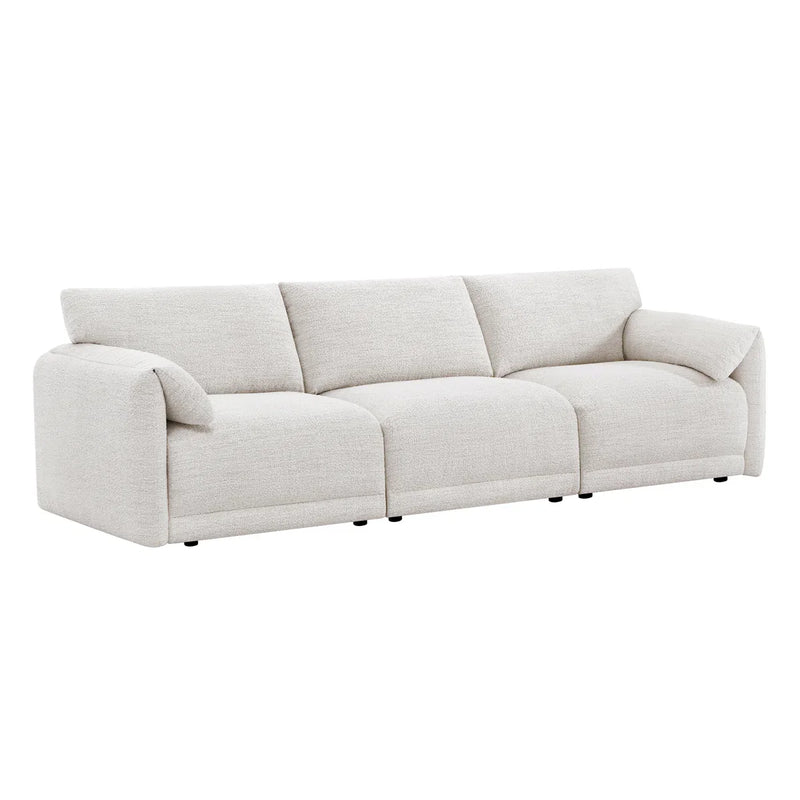 Sinhered Upholstered Sofa With Solid Wood Leg - Craft Decor