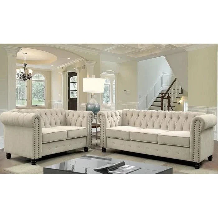 Boswortho Cheadle 2 - Piece Living Room Luxury Sofa Set