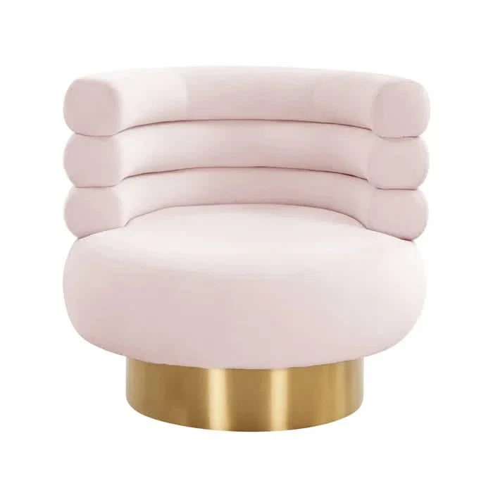Kenteen Upholstered Swivel Barrel Chair for Modern Living - Craft Decor
