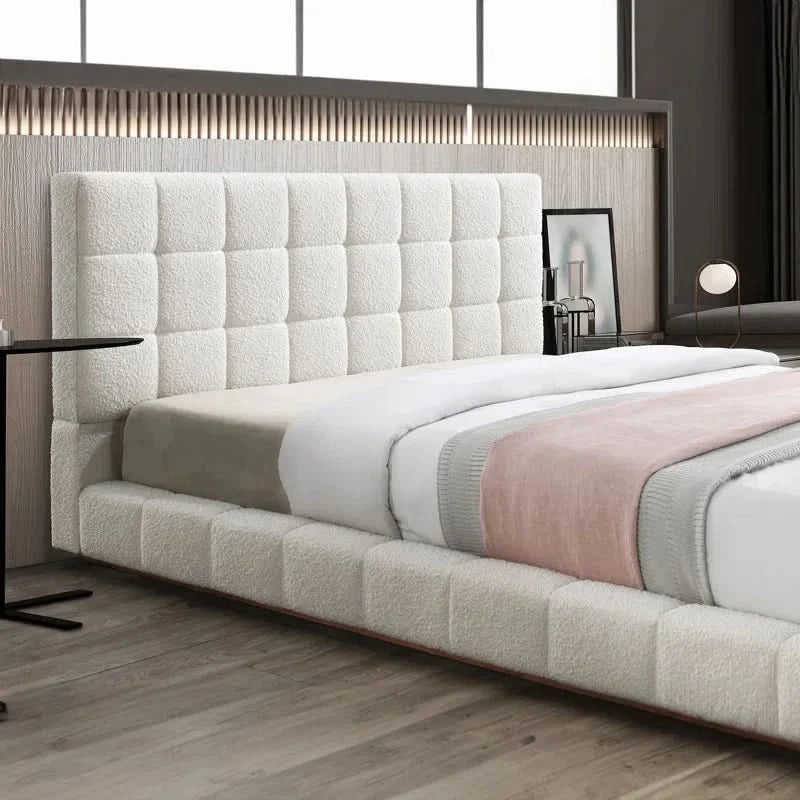 Upholstered Platform Bed - craft decor
