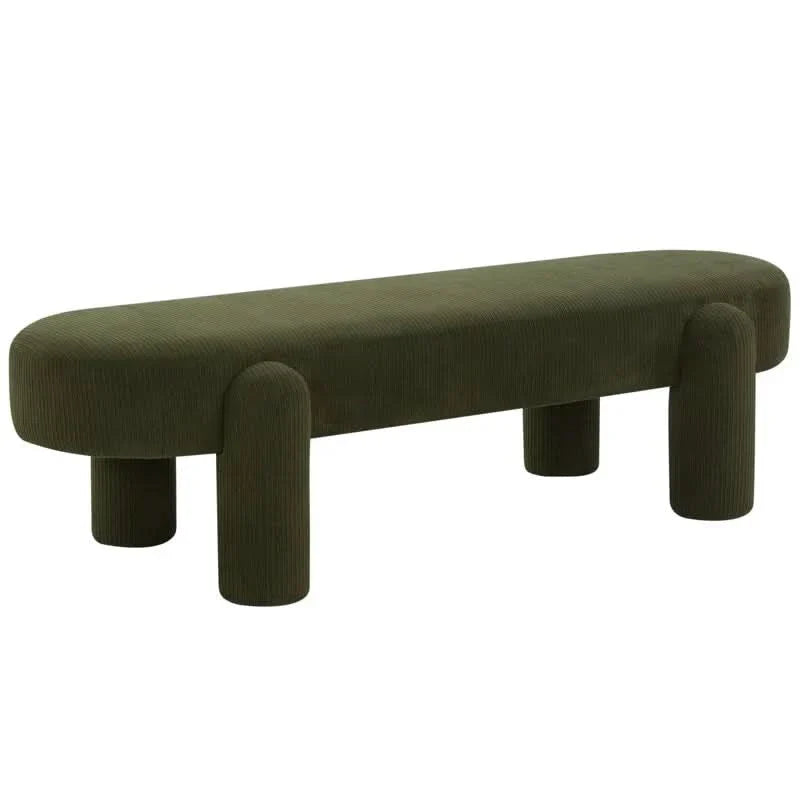 Qastil Upholstered Bench - craft decor