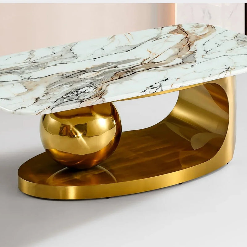 Numera Modern Marble Top Center Table - Craft Decor