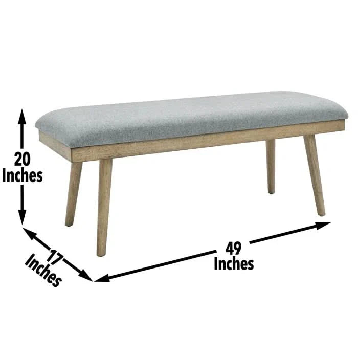 Sheik  Polyester Upholstered Bench -0 craft decor