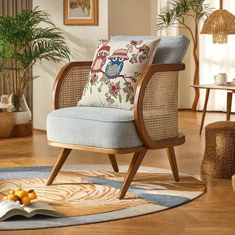 Handwoven Natural Rattan Sofa – Breathable, Durable & Elegant Seating