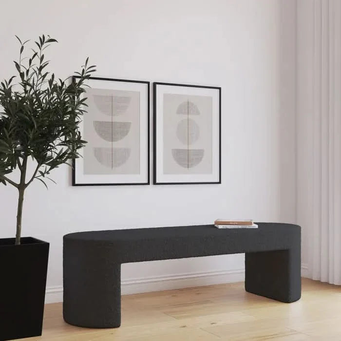 Kintech Modern Upholstered Bench - craft decor