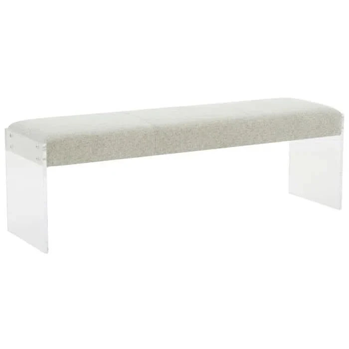 Nazool Chenille Upholstered Bench - craft decor