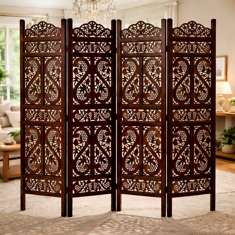 Wooden Room Divider Partition for Living Room