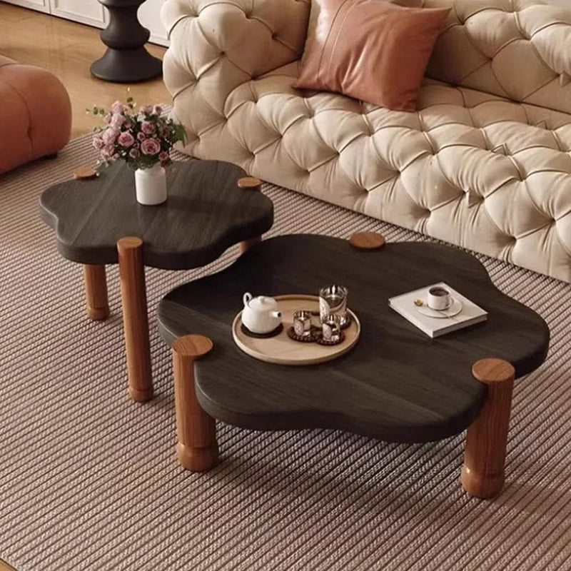 Hivin Wooden Coffee Table - Craft Decor