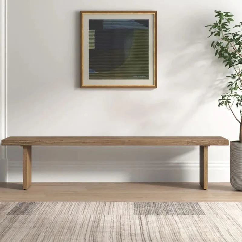 Aporntil Solid Wood Bench - craft decor
