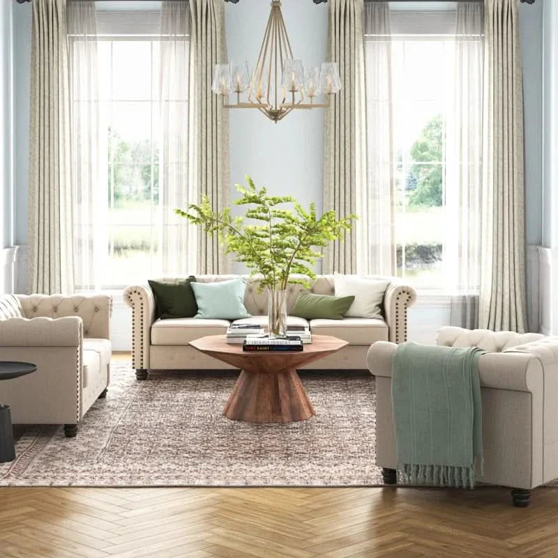 Cordarellz 3 - Piece Living Room Set Luxury Sofa Set