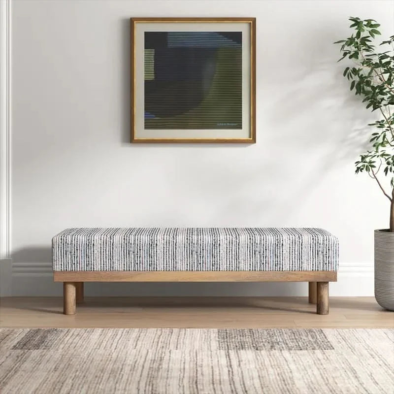 Nescon Cotton Upholstered Bench - craft decor