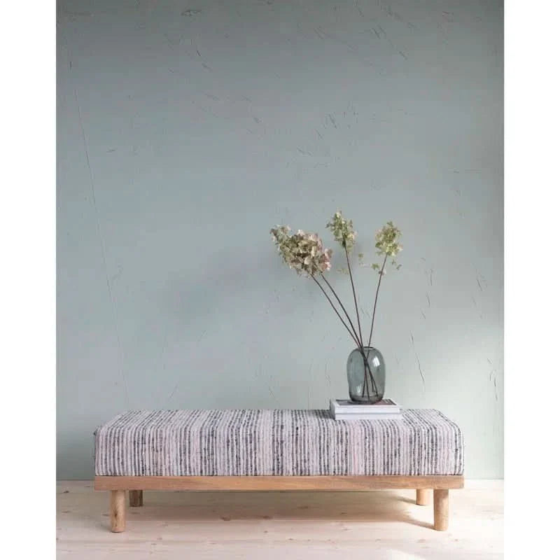 Nescon Cotton Upholstered Bench - craft decor