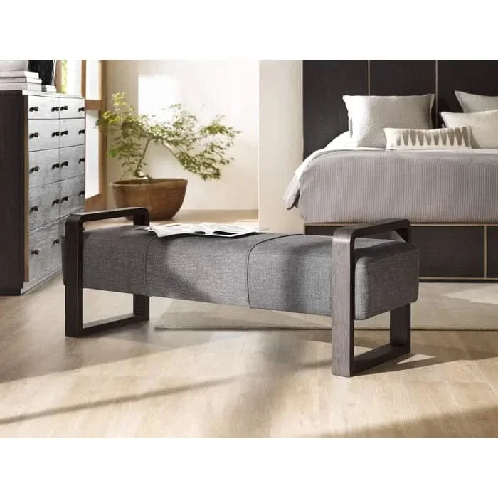 Oilen Polyester Blend Upholstered Bench