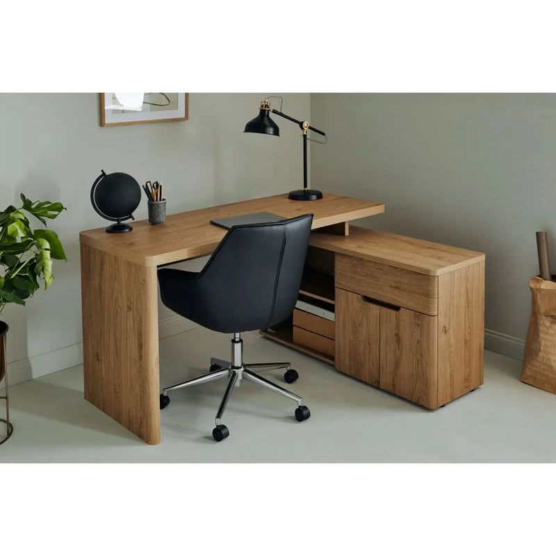 Niviey L-Shaped Writing Desk - Craft Decor