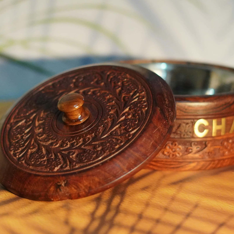 Handcrafted Wooden Rustic Elegance Chapati Box