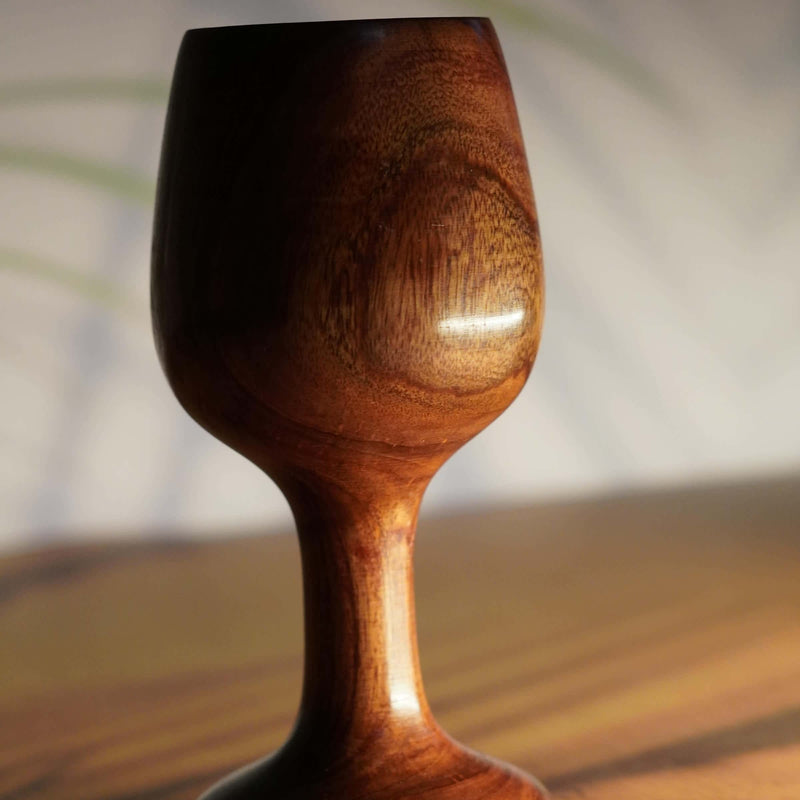 Eco-Chic Wooden Wine Glass