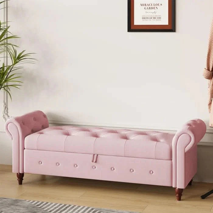 Jion Upholstered Storage Bench - Craft Decor