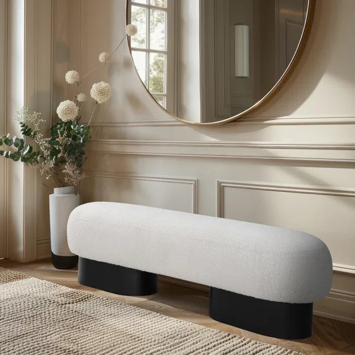 Nancion Fabric Upholstered Bench - craft decor