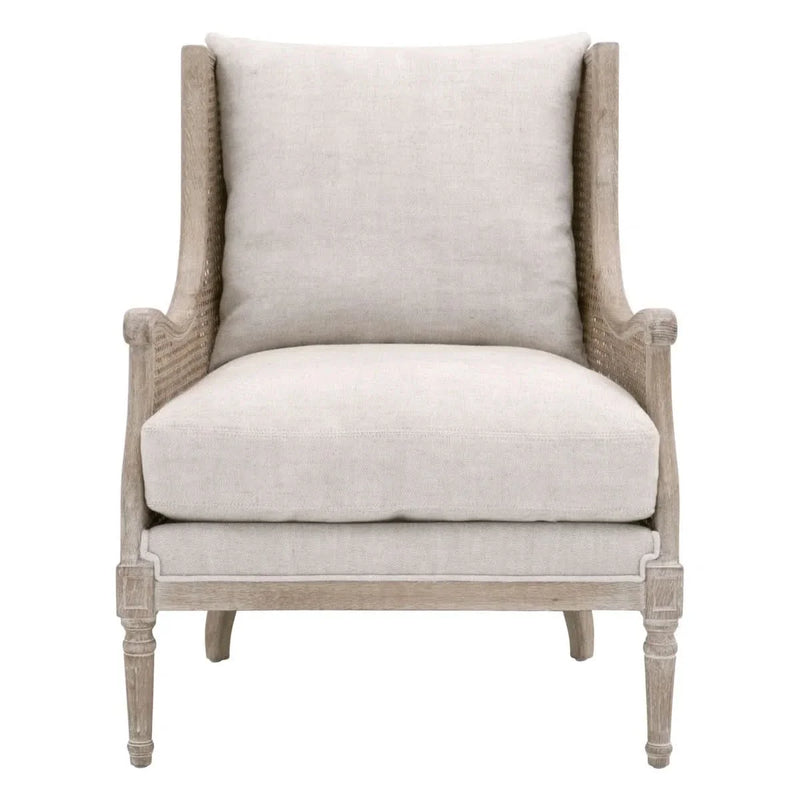 Solid Wood Armchair – Durable Frame with Soft Upholstery