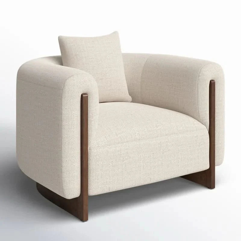 Kanuum Modern Upholstered Barrel Chair - Craft Decor