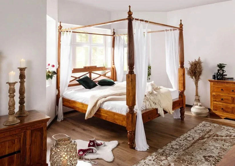 Krishu Solid Wood Poster Bed - Craft Decor